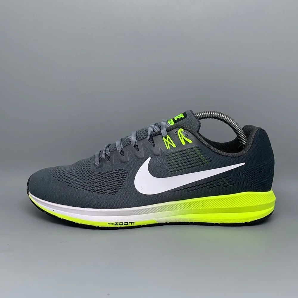 Nike Air‎ Zoom Structure 21 Gray Volt Running Shoes 904700-007 Men’s Sz 10